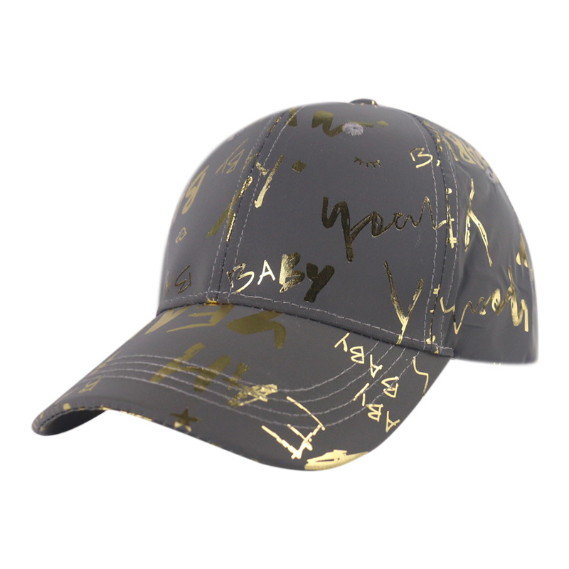 

Ball Caps Letter Reflective Luminous Peaked Cap Night Running Disco All-Match Fashion Baseball No. 1, Red