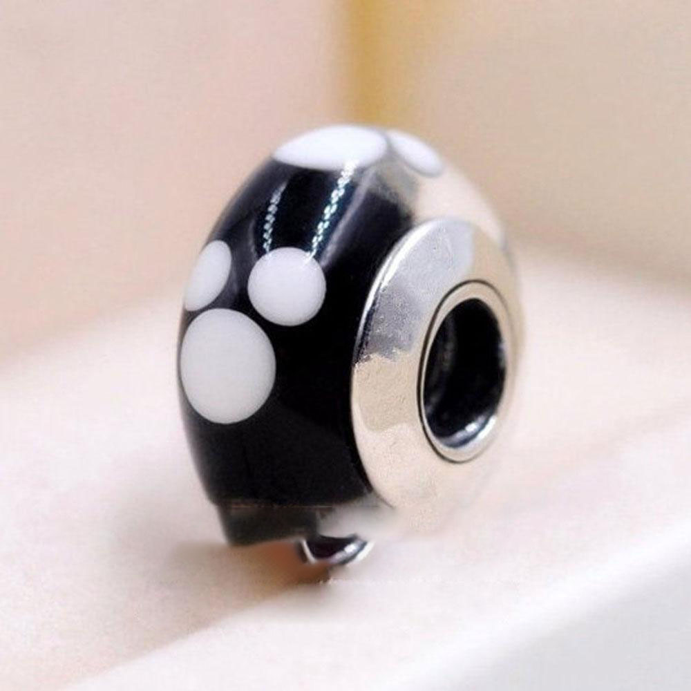 

925 Sterling Silver Classic Mick Murano Glass Beads Fit Style Charm Jewelry Bracelets & Necklaces