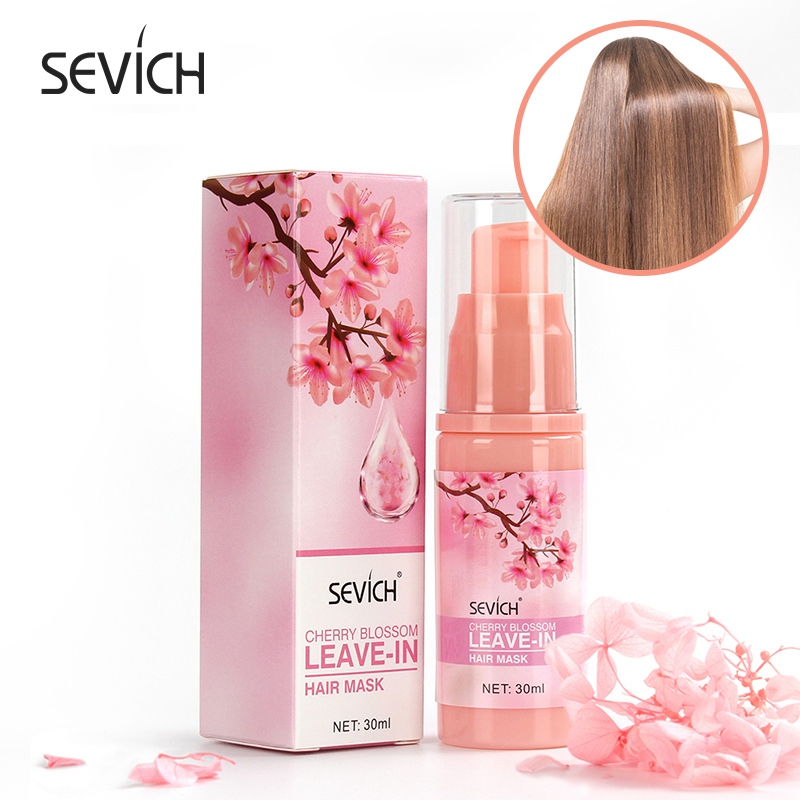 

Sevich 30ml Smoothes Cherry Blossom Leave-in Hair Mask Hairs Care Masks Help Repair Damaged Nourishing 1433