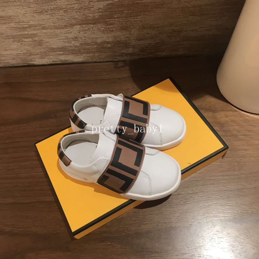 

Kids Sneakers Design Boys Girls Shoes Top quality Children Leather Sneaker School Shoe Casual Flexible Footwear, White