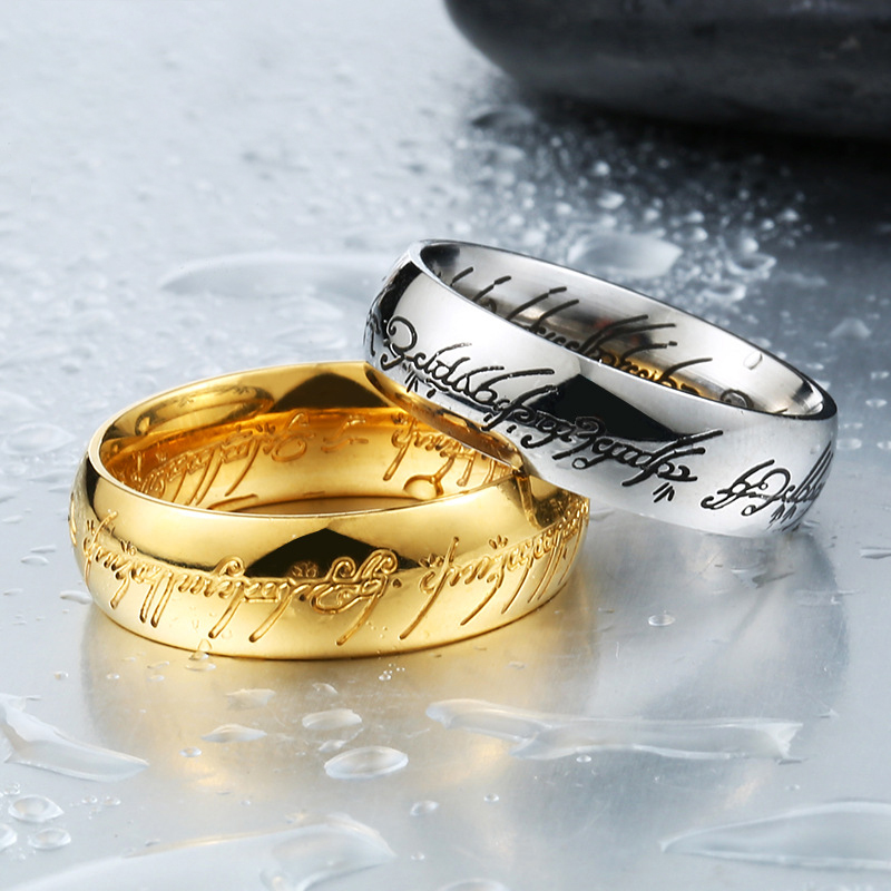 

7mm Stainless Steel Band Ring High Polished Simple Lord Biker Rings for men women