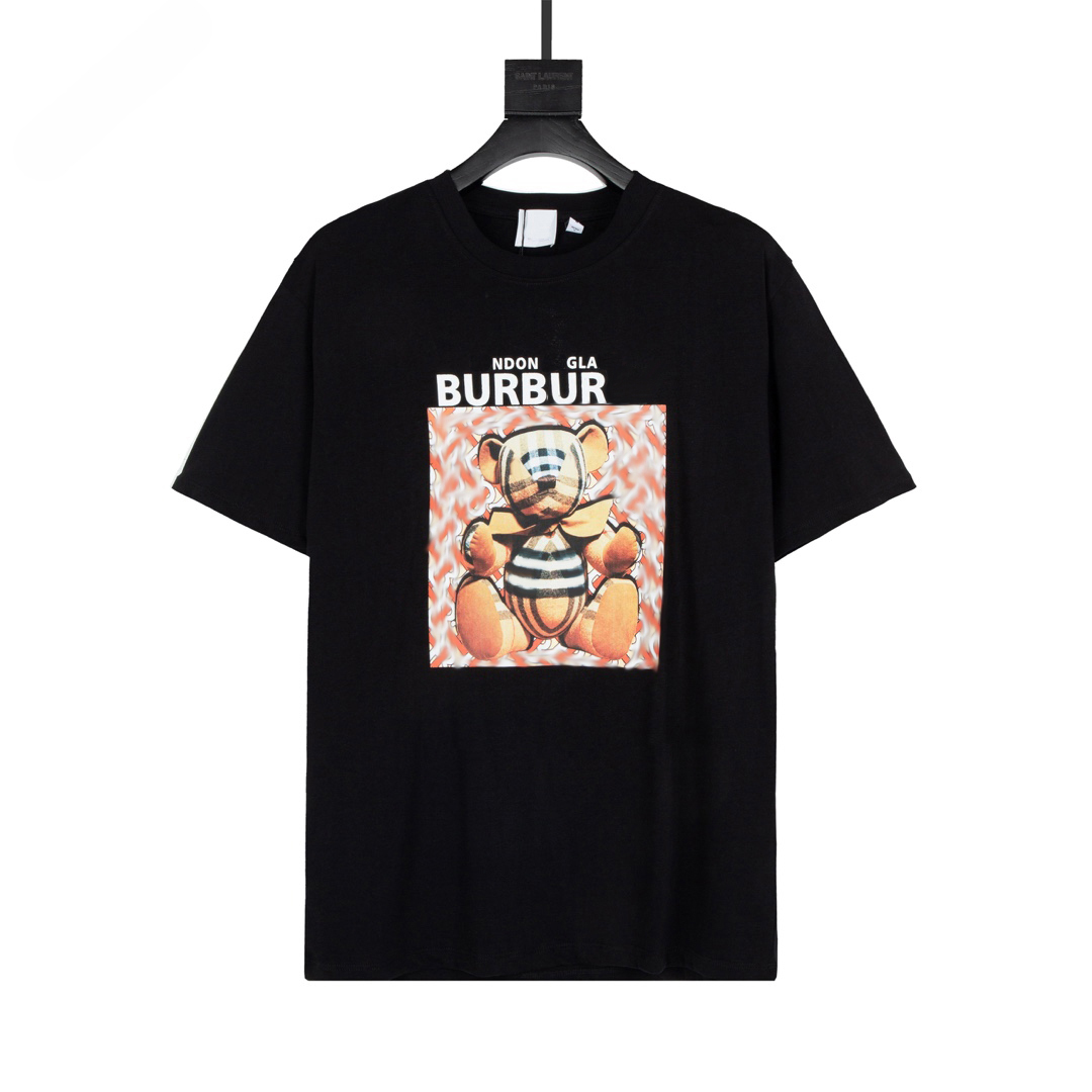 

Luxurys Designers Men Dress fashions 100% cotton short-sleevedH T shirt loose trend boys half-sleeved simple letters mens womens shirts -5XL#44, Black