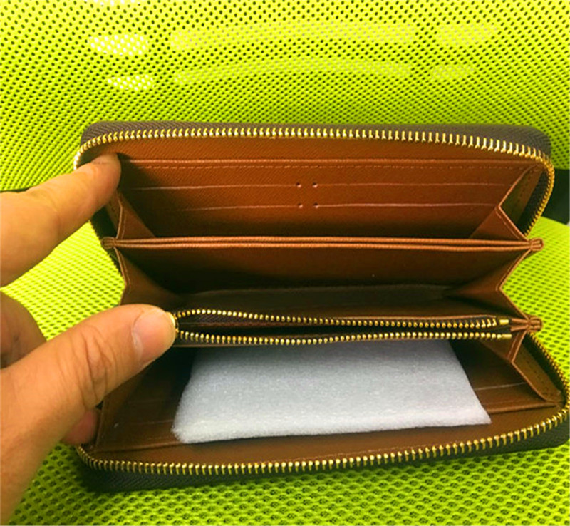 

Fashion men women clutch Genuine leather wallet with box, Red;black