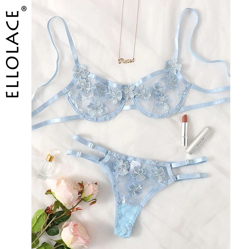 

Applique Underwear Set Floral Sensual Lingerie Women Sexy Lingerie Set Blue Underwear Sexy Lace Exotic Costumes, Red