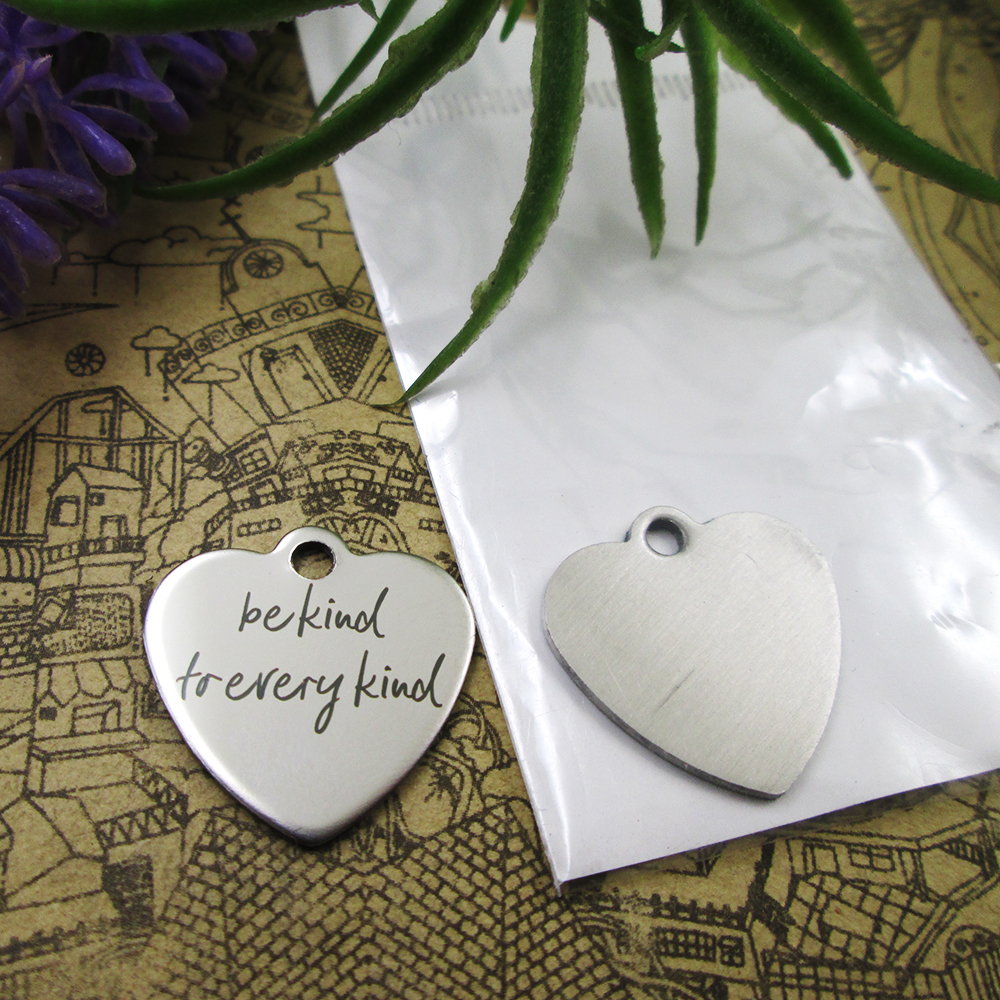 

40pcs--stainless steel charms"be kind to every kind" more style choosing DIY pendants fo necklace