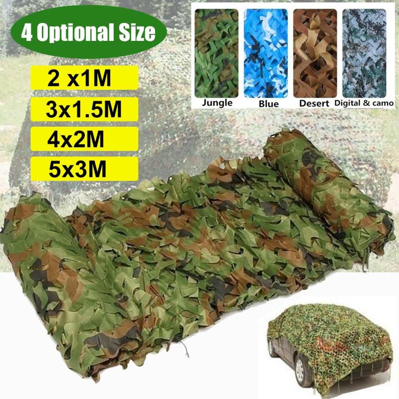 

5x3M 4x2M Hunting Camouflage Nets Woodland Army Training Camo Netting Car Covers Tent Shade Camping Sun Shelter Tents And Shelters