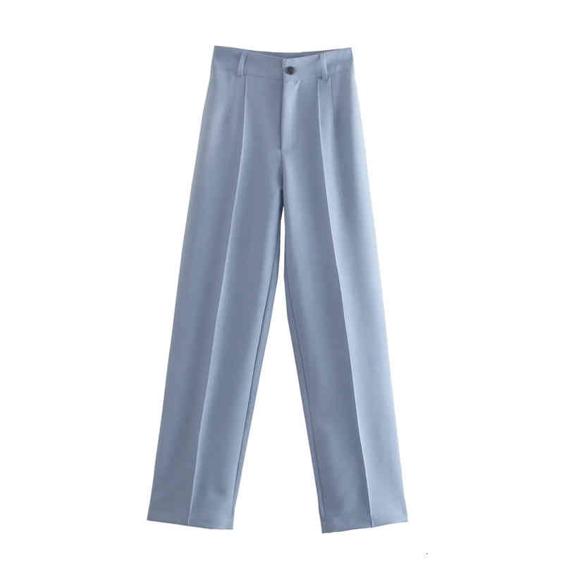 

Womens Casual Formal Pants Spring Autumn Crimping Loose Straight High Waist Thin Floor Dragging Office Lady Suits Pant, Black;white