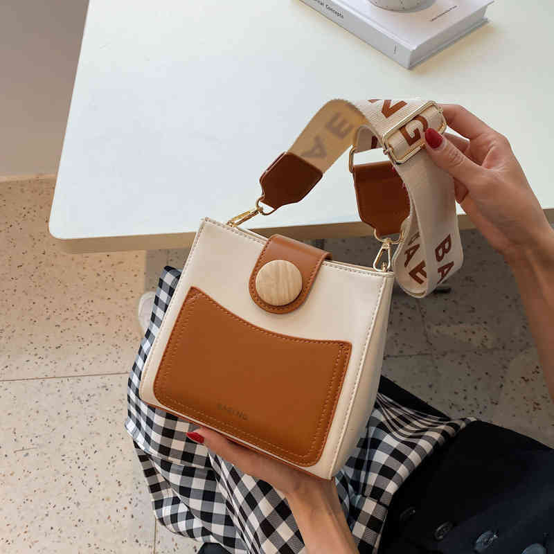 

HBP This year's popular small bag women's summer versatile new fashion messenger foreign style one shoulder Bucket Bag, Black