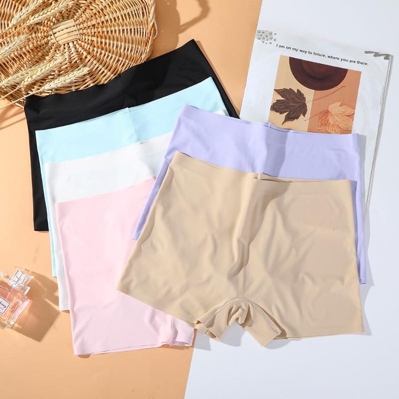 

Women's Panties Fashion Ice Silk Safety Shorts Invisible Seamless Boxer Briefs Underwear Boyshort, 05