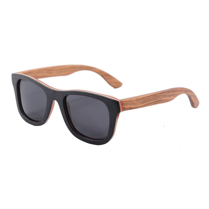 

Men's Sunglasses Polarized Women Sakteboard Wood Hand Made Glasses 2021 Square Men Vintage Fashion