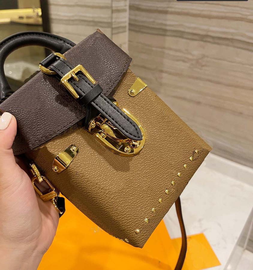 

High quality luxury designer bags messenger bag men's and women's handbags fashion retro printing letter handbag shoulder classic 002, #2 dust bag