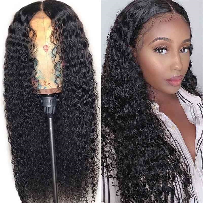 

sub school Women's middle long hair small volume water wave hot selling wig head cover, Ombre color
