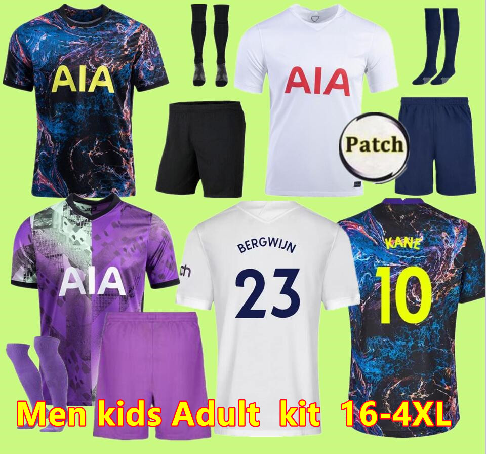 

Men Adult + KIDS 21 22 KANE SON BERGWIJN NDOMBELE Soccer Jerseys 2021 2022 Tottenham DELE jersey Football shirt LO CELSO Morgan BALE LAMELA LUCAS 4TH HØjbjerg AWAY Loris, Green