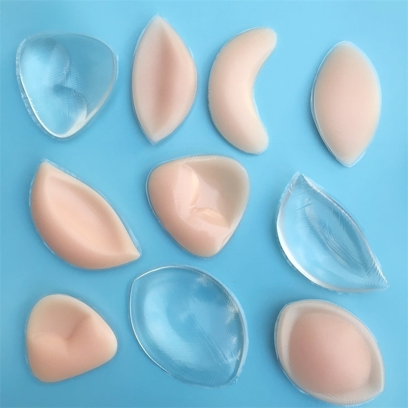 

pad Silicone embedded breast invisible bra abalone big eye insert small cute thickening