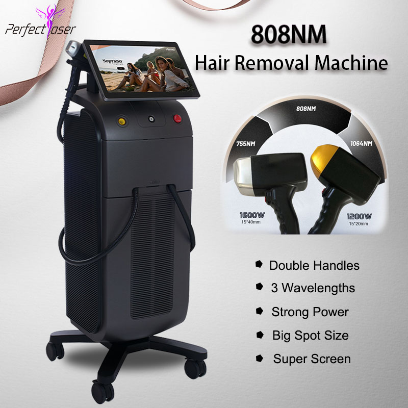 

Popular diode laser hair removal machine painless soprano 808 laser skin rejuvenation treatment permanent 808nm diode laser korea machine beauty care equipment