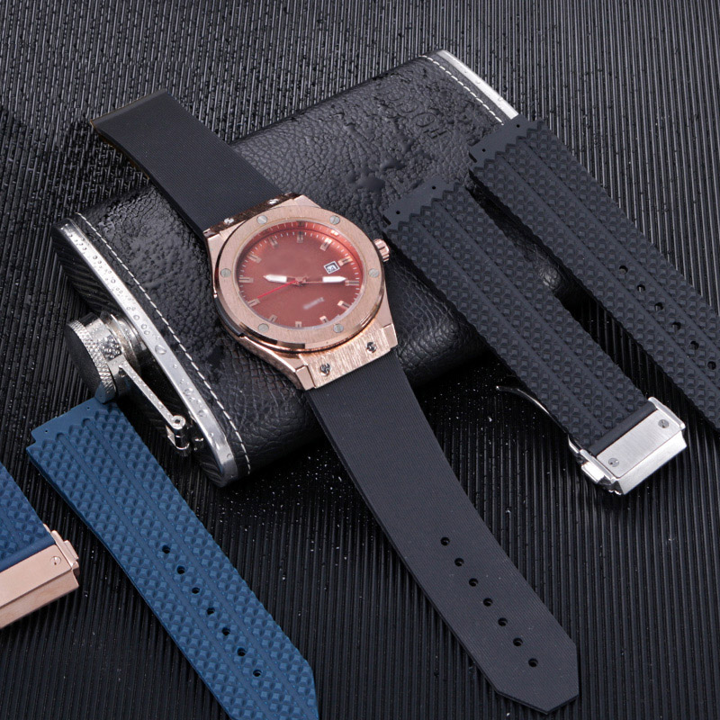

Watch Band For HUBLOT BIG BANG Silicone 26mm Waterproof Men Strap Chain Accessories Rubber Bracelet