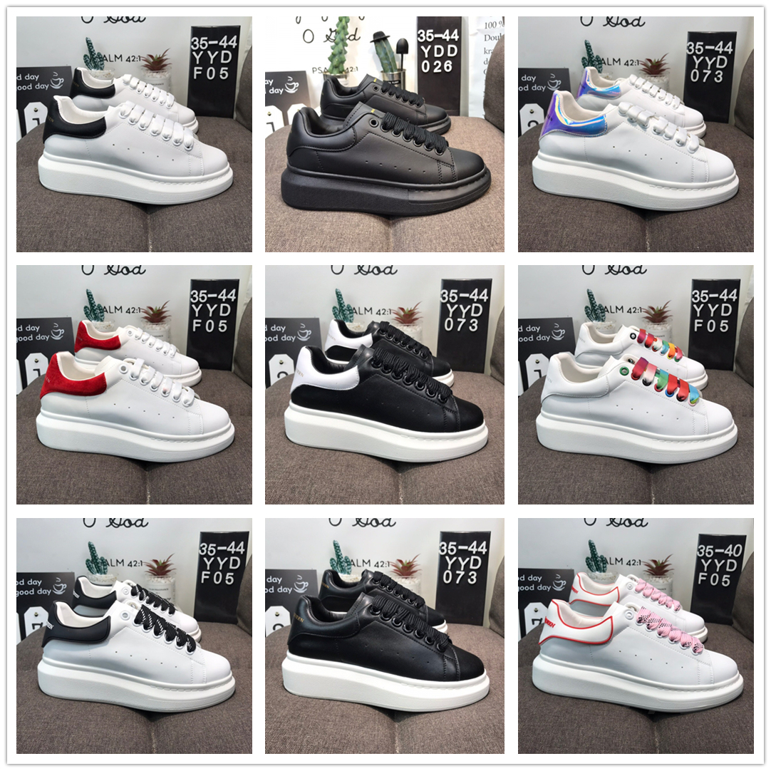 

With Box 2021 designer overseized ll alexander new ok mcqueens mcqueen mqueen men women shoes platform sports shoe728606, Black