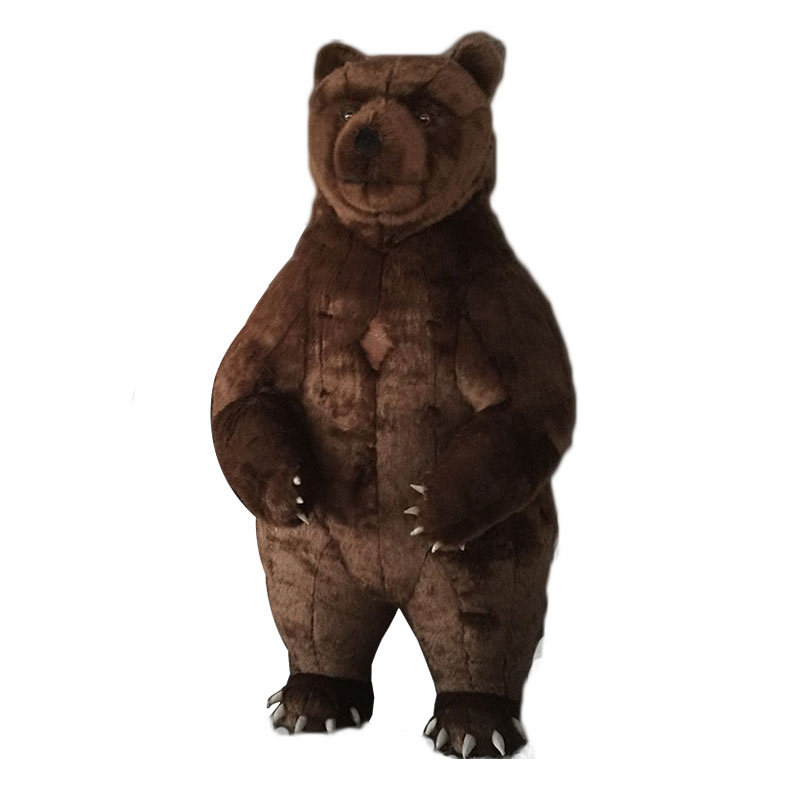 Les costumes de mascotte ou portent brun ours gros vêtements gonflables en peluche dessin animées de poupée de dessin de dessins à la marche des