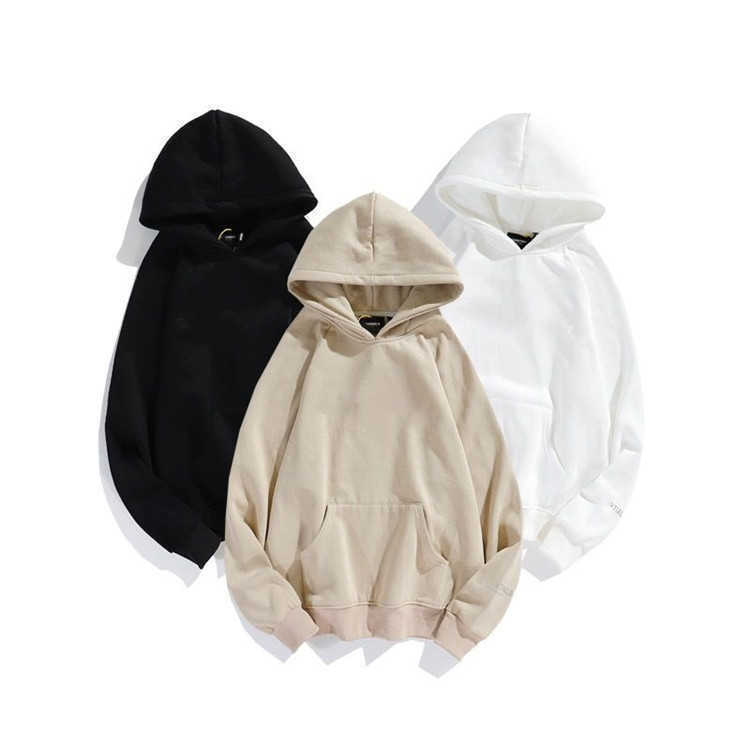 

Men's Hoodie trendy spring and autumn long-sleeved round neck sweatshirt, Black