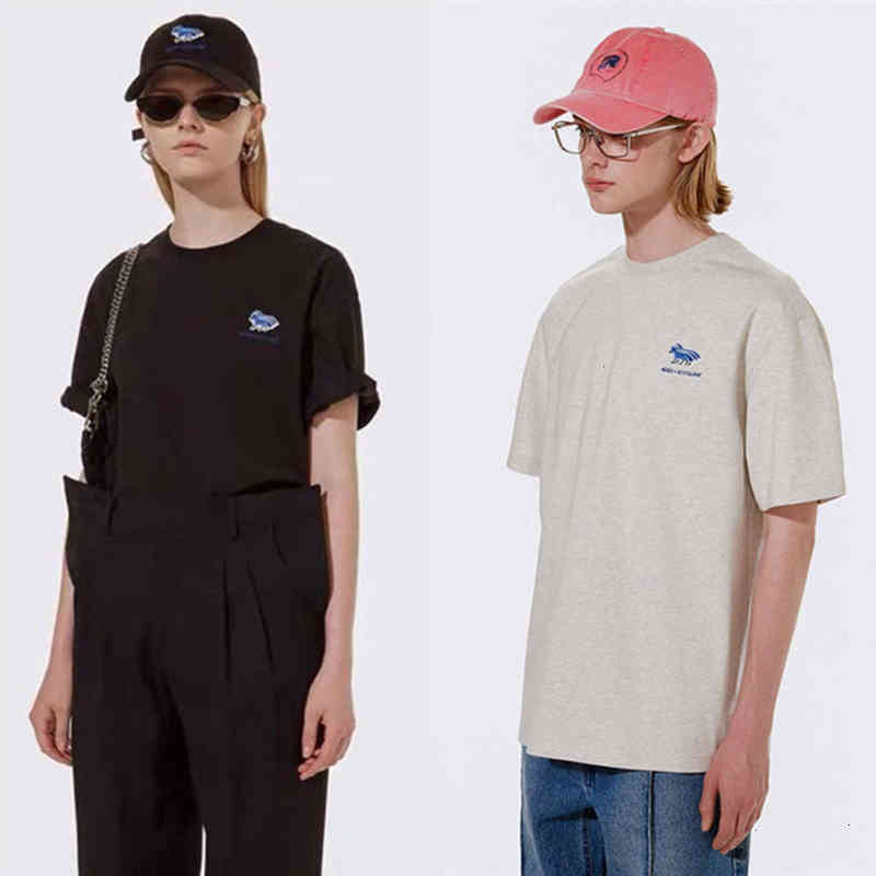 T-shirts pour hommes T-shirt T-shirt T-shirt Erreur de pain Forage Maison Kitsune T-shirt Hommes 1: 1 Haute Qualité Trois chevauchements de Vosse
