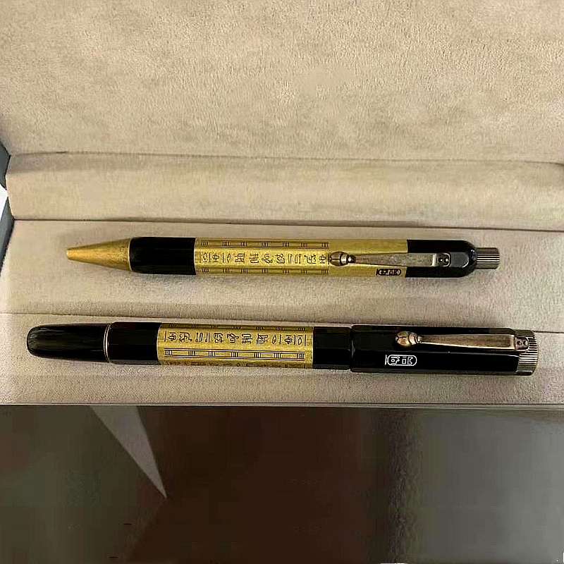 

Top High quality Mt Pen Limited Edition Inheritance Series Unique Design Egypt Style Rollerball Ballpoint Pens Business Office school supplies As Collection Gift, As picture shows