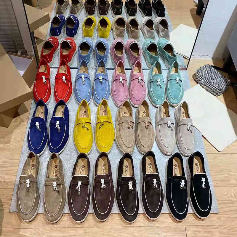 

Dress Shoes S lily loafers shoes lady lazy business casual flat Walk slip-on trend women Suede leahter fashion stlye black beige comfortable LP for JI56, Yellow