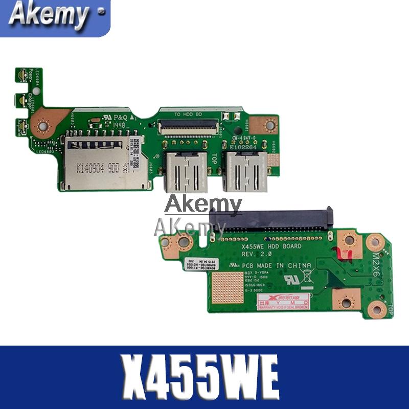 

USB SSD Card IO Board For Asus X455 X455W X455WE X454W X454WE Hard Drive Connector Fans & Coolings