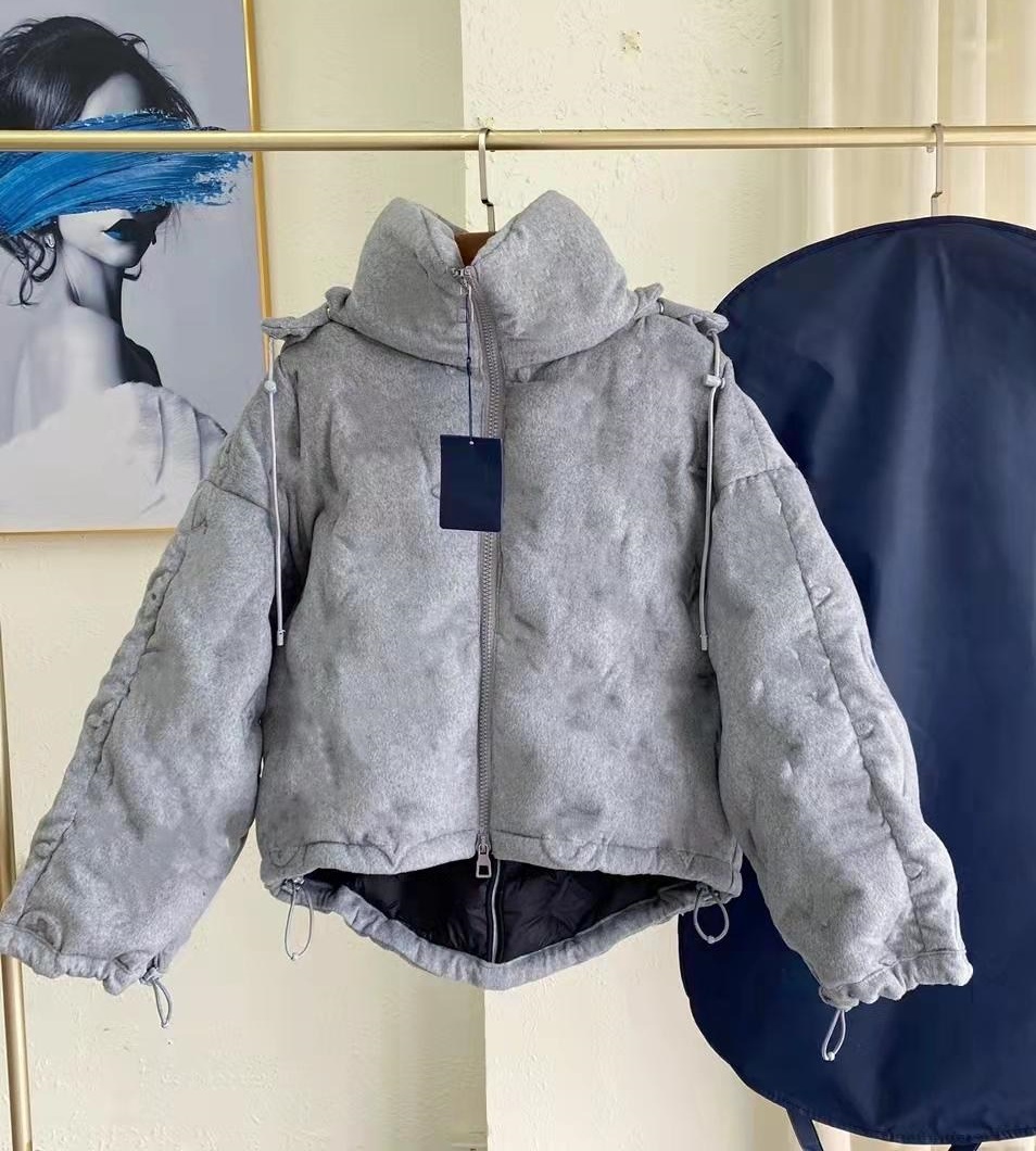 

2021 fall and winter mens women hooded down jacket US SIZE jackets ~ tops downs caot for Unisex couple zdll60908., Gray