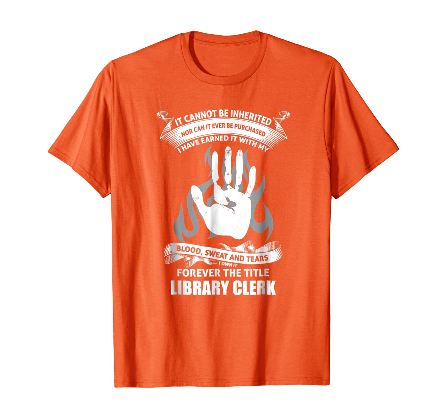 

Library Clerk shirt, White;black