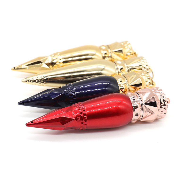 

colorful lipstick scepter metal smoking pipe Cigarette Smoke Holder Accessories Good Creative Retail/Wholesale Portable scale