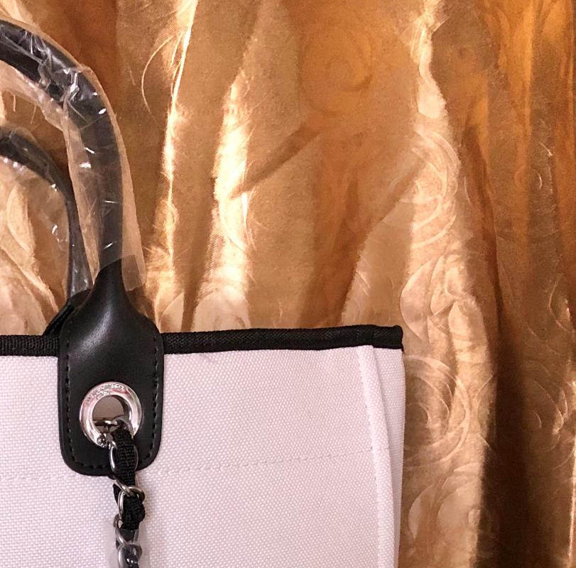 

Wholesale Fashion Women Luxury Handbags Embroidery canvas totes Designer Shoulder Beach Bag Knitting Purse Large With Chain clearance, White