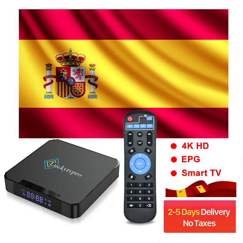 

Luckytvpro 8S Android 10.0 TV Box 1 ANO Spain M3-U Version 4GB 32GB 6K 2.4G 5G WiFi Bluetooth