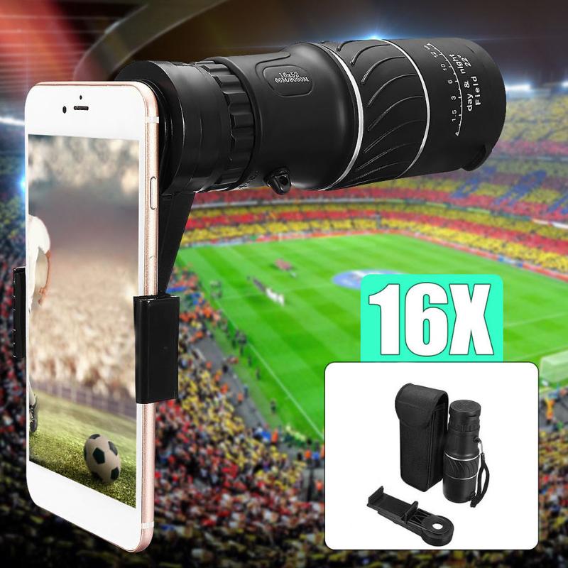 

Telescopes Scope Monocular Telescope Lens Camera 16x52 Zoom For X S9 Note 8
