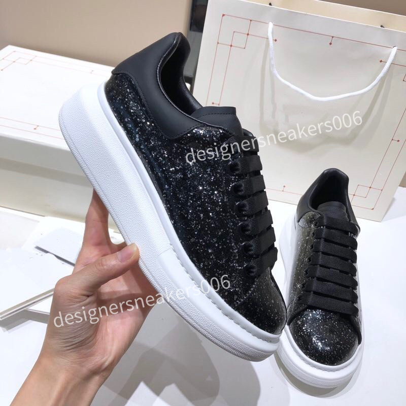 

2022 discount casual sneakers Black Leather Triple White Reflective luxurys designers shoes ourdoor men women fashion platform size34-46, 02