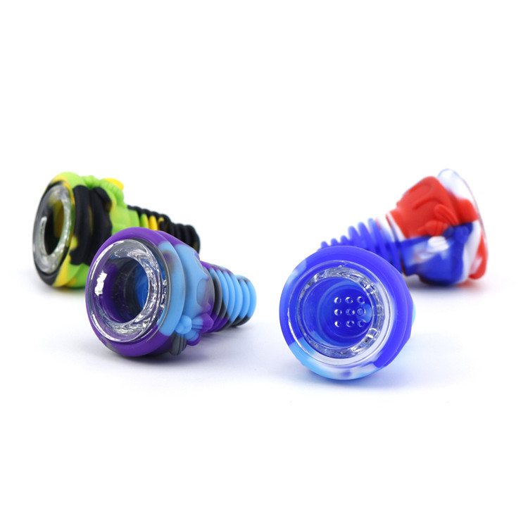 

Silicone smoking Bowl 14mm Male Female Unbreakable Glass Bowls For Water Pipe