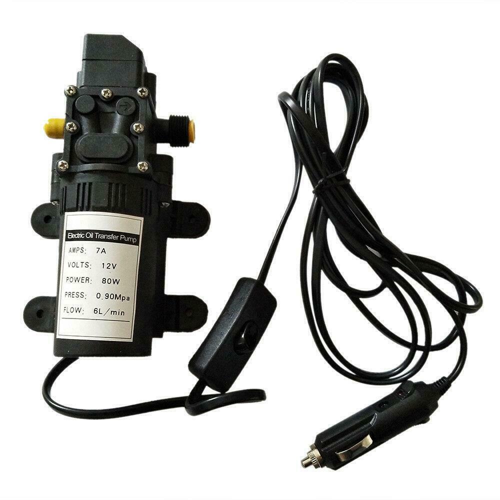 

9912V Fuel Transfer Pump Oil Diesel Gas Gasoline Kerosene Fluid Extractor 5L/min