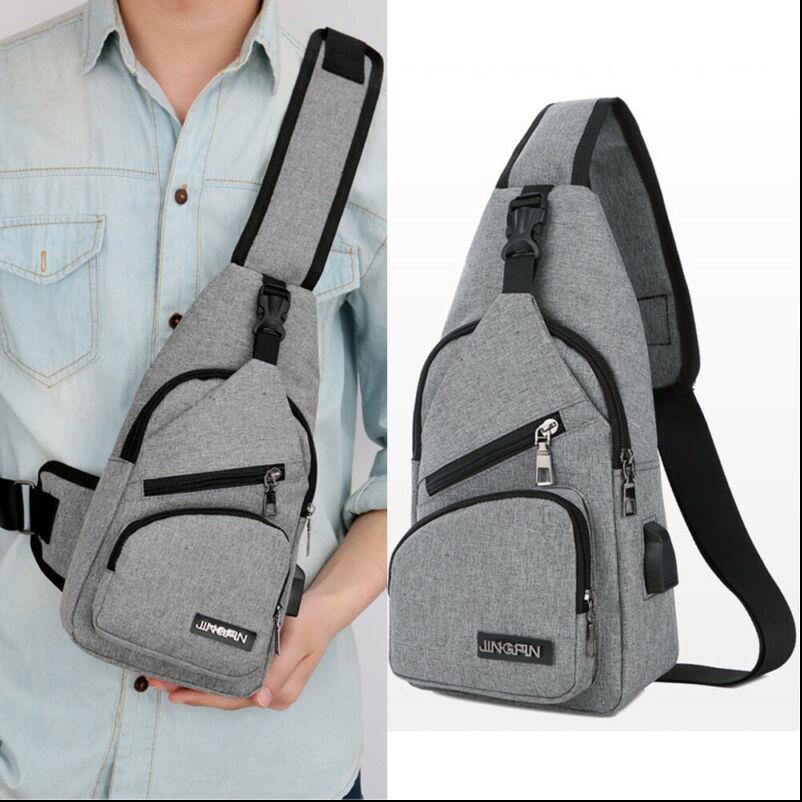 

male shoulder bags usb charging crossbody men anti theft chest bag school summer short trip messengers arrival
