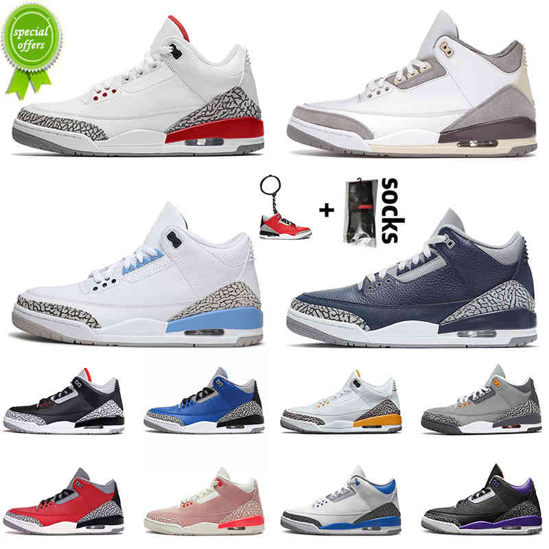 

7-13 Fashion Men Women Jumpman 3 3s Basketball Shoes Ma Maniere Racer Blue Rust Pink Sneakers Midnight Navy Laser Orange Cool Grey Runner
