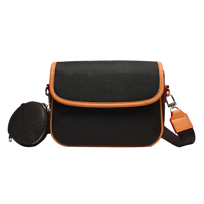 

L448 Brand Designer Crossbody Bag for Women Top Quality Handbag Purse With Chain Ladies Fashion Flap Cross body Bags, Brown