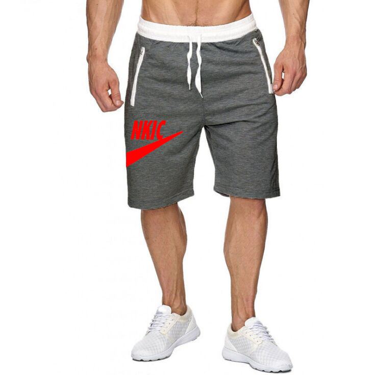 

2022 Summer Shorts Men's Fashion Brand Breathable Casual Shorts Comfortable Large Size 3XL Fitness Men Bodybuilding Gray Short