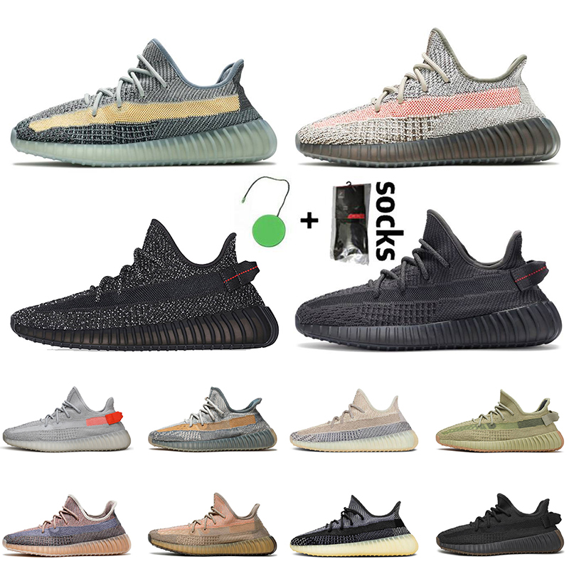 

Top Quality Men Womens Kanye Running Shoes V2 Sneakers Trainers Ash Stone Blue Black Non Reflective Pearl Israfil Tail Light Sand Taupe Carbon