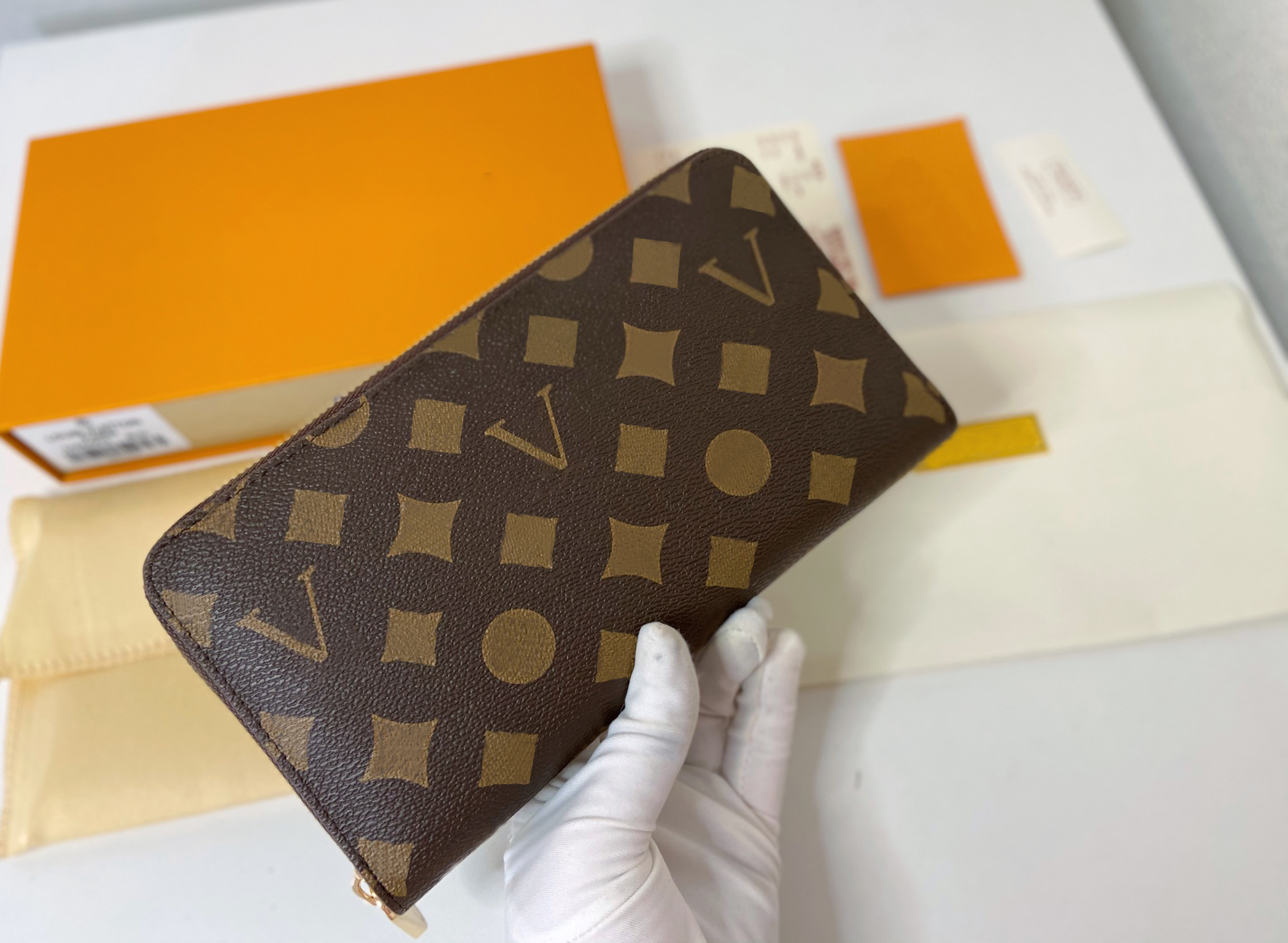 

2021 Fashion flowers designer zipper wallets luxurys Men Women leather bags High Quality Classic Letters coin Purse Original Box Checkered card holder M60003, Make up the difference