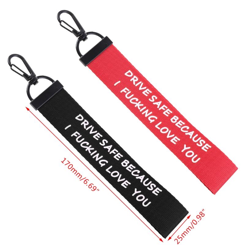 

Keychains L5YC Drive Safe I Need You Here With Me Ribbon Keychain For Dad Boyfriend Husband Driver Jewelry Gift