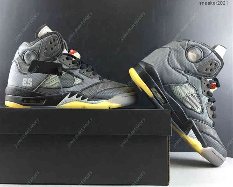 

Grey Black Basketball Shoes 5s Mens Jumpman 5 sneakers, #1
