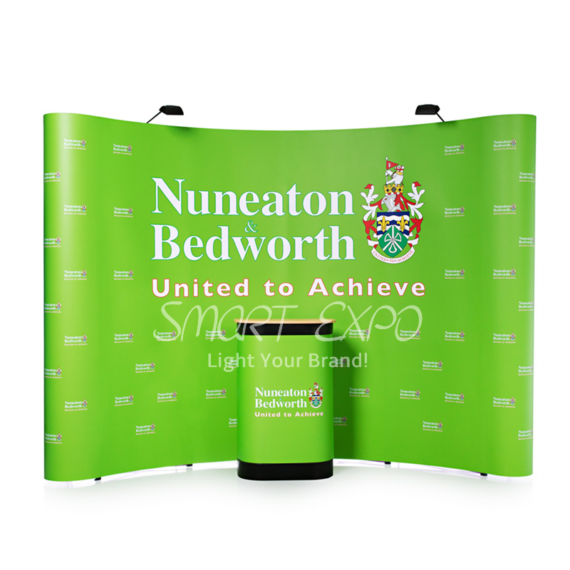 10ft W272xH223cm Curved Advertising Display Banner for Promotion Event and Trade Fair-image-388068159