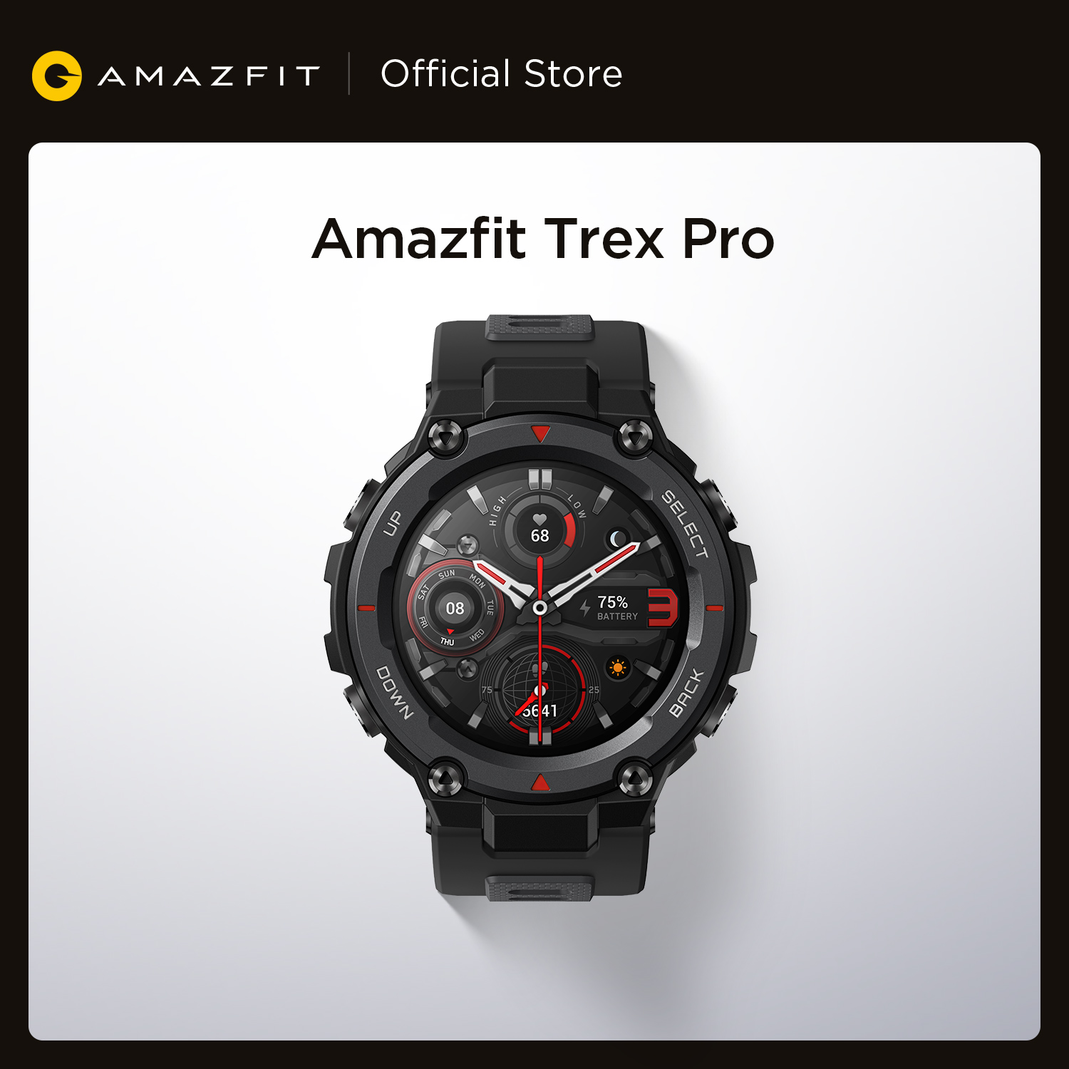 

New Amazfit T-rex Trex Pro T Rex GPS Outdoor Smartwatch Waterproof 18-day Battery Life 390mAh Smart Watch For Android iOS Phoneg, Steel blue