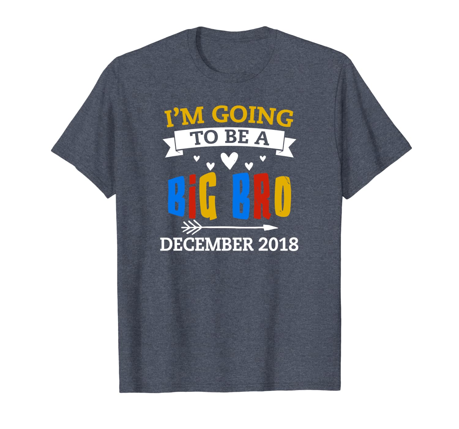 

i'm going to be big bro december 2018 cool brother boy shirt, White;black