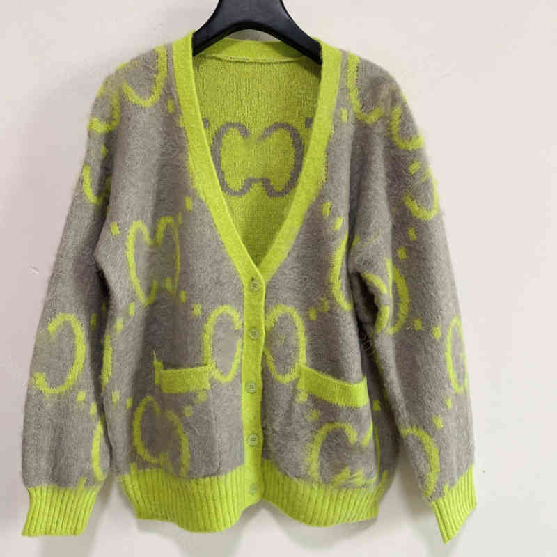 

Women designer sweater jacket knits wool high quality long sleeve shirt knit sweater cardigan cciggu brand letter logo 5 colors winter casua, White;black