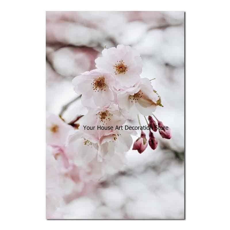 

Paintings Cherry Scenery Decoration Flowers Poster Canvas Painting And Living Room Wall Art Prints For Modern Home Decor