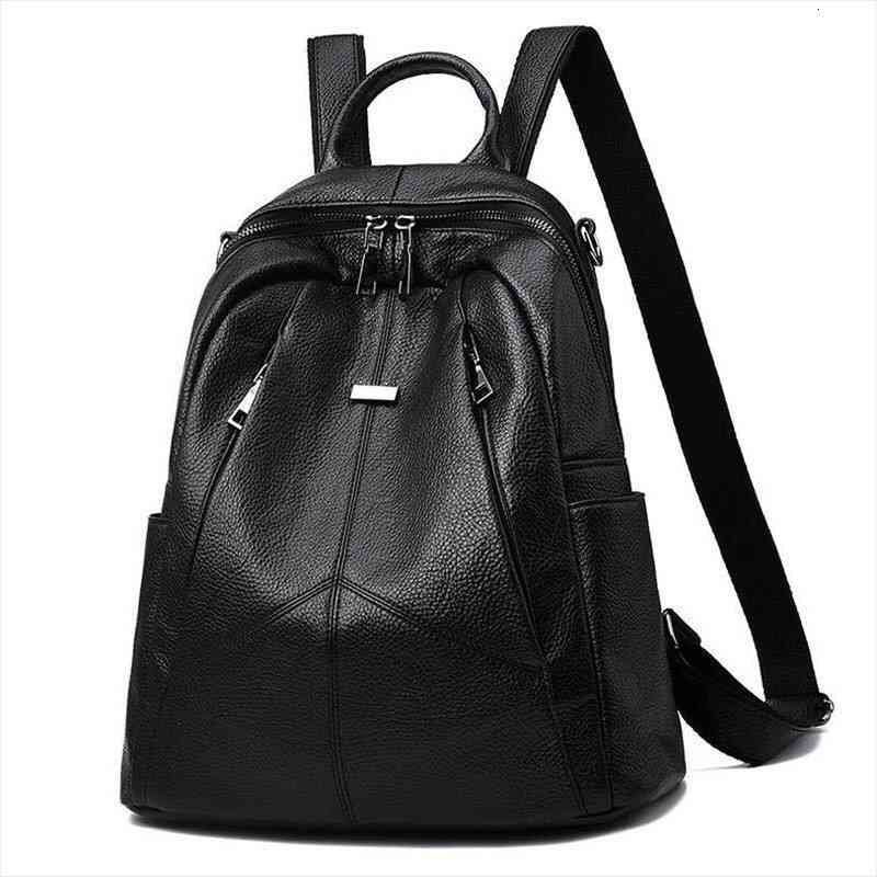 

fashion bags women retro solid color tassels pu leather crossbody backpack